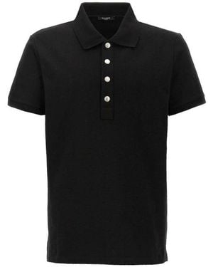 Balmain Polo Shirts - Black