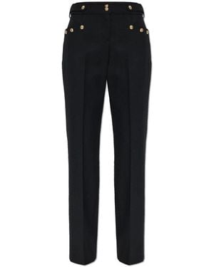 Balmain Straight Trousers - Negro