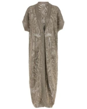 Brunello Cucinelli Truien & Vesten ,Bruin ,Truien - Grijs