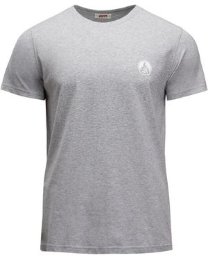 J.O.T.T Tops ,Grijs ,Katoen Pietro Logo T-Shirt