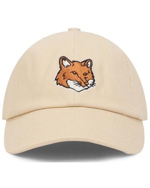 Maison Kitsuné Caps - Natural