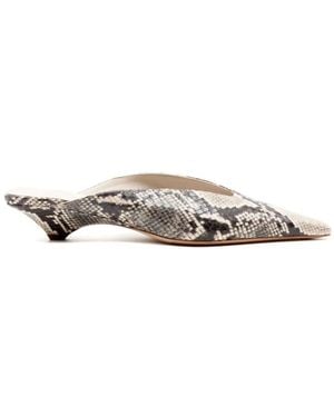 Vic Matié Heeled Mules - White