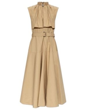 Burberry Midi Dresses - Neutro