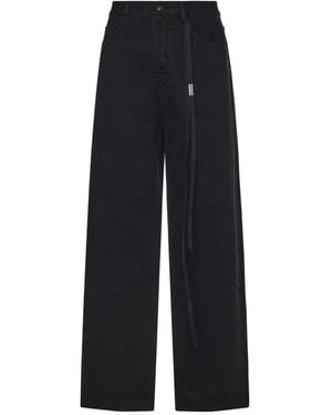Ann Demeulemeester Wide Trousers - Black