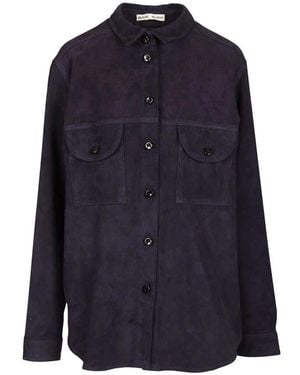 Blazé Milano Berber Suede Shirt - Blauw