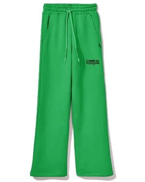Comme Des Fuckdown Straight Pants - Green