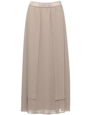 Peserico Maxi Skirts - Natural