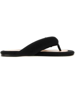 Carven Satin Riemchenslipper - Schwarz