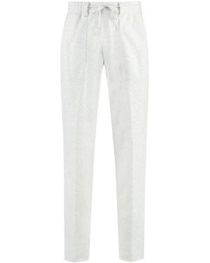 HUGO Heather-Effekt Wollmischhose - Weiß