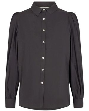 Sofie Schnoor Elegante Feminine Schwarze Bluse - Blau