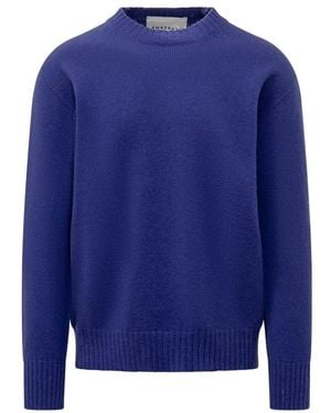 Amaranto Round-Neck Knitwear - Azul