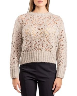 Max Mara Ronde Hals Gebreid - Bruin