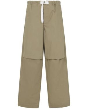 Jil Sander Nude Baumwollhose Aw25 - Grün