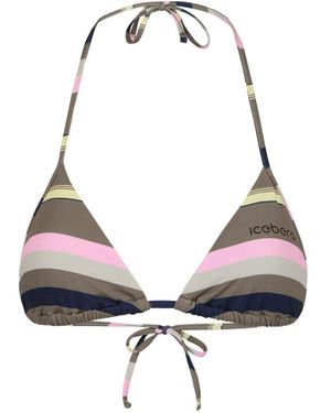 Iceberg Badmode ,Veelkleurig ,Gestreept Bikini Top - Grijs