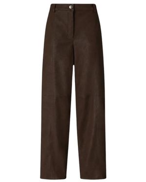 Pinko Leather Trousers - Brown