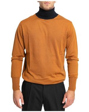 Hōsio Rollkragenpullover - Orange