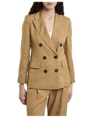 Marella Zweireihiger Blazer - Natur