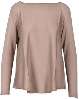 Wild Cashmere Round-Neck Knitwear - Brown