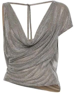 GIUSEPPE DI MORABITO Sleeveless Tops - Grey