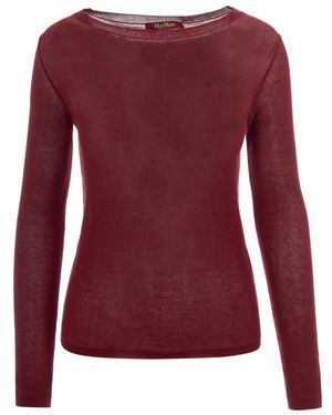 Max Mara Round-Neck Knitwear - Rojo