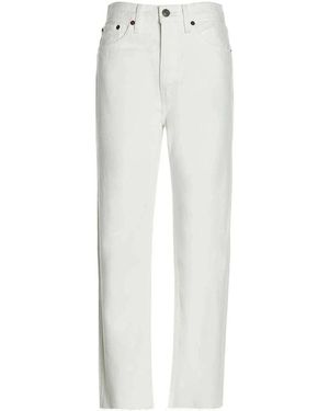 RE/DONE 70S Stove Pipe Jeans - Weiß