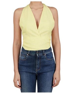 Kiton Sleeveless Tops - Blue