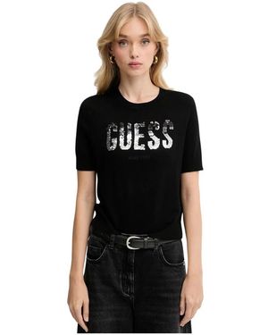 Guess Round-Neck Knitwear - Negro