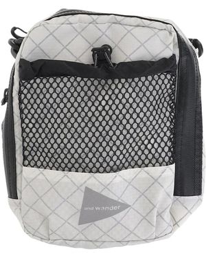 and wander Nylon Crossbody-Tasche Mit Logo - Mettallic