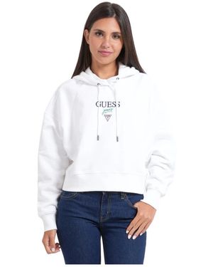 Guess Hooded Sweatshirt - Wit
