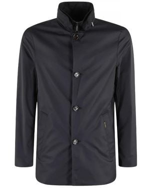Moorer Single-Breasted Coats - Black