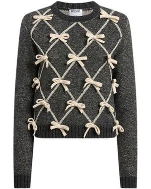 Moschino Round-Neck Knitwear - Negro