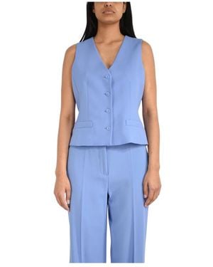 Max Mara Jassen ,Blauw ,Wol Gilets