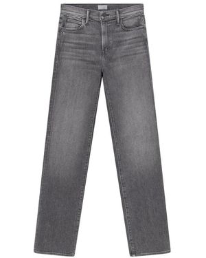 Mother Jeans ,Grijs ,Denim Straight Jeans