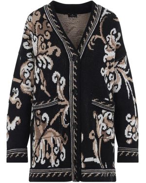 Etro Wollen Vest - Zwart