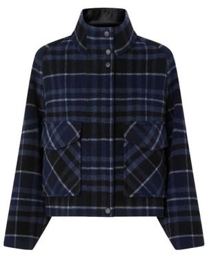 Pinko Jassen ,Veelkleurig ,Nylon Licht Jack - Blauw