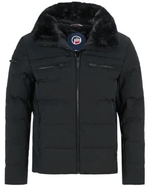 Fusalp Whistler Daunenjacke Mit Kunstpelz - Schwarz