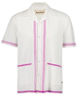 BAZISZT Short Sleeve Shirts - Wit