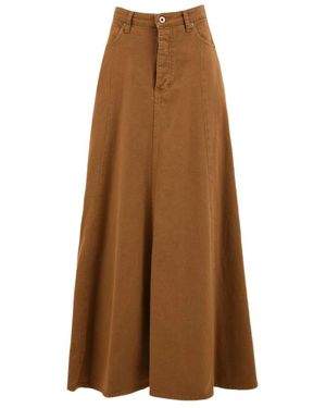 SOLOTRE Wide Jeans - Bruin
