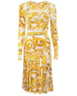 Dolce & Gabbana Lange Jurk - Metallic