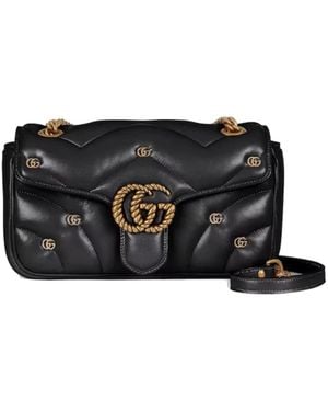 Gucci Gg Marmont Small Shoulder Bag - Zwart