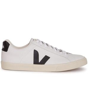 Veja Leather Esplar Trainers - White
