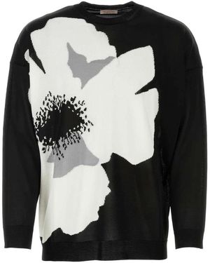 Valentino Garavani Round-Neck Knitwear - Black