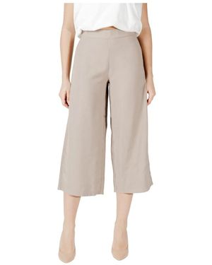 ONLY Cropped Trousers - Natural