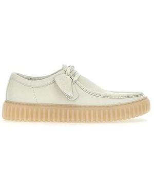 Clarks Laced Shoes - Natural