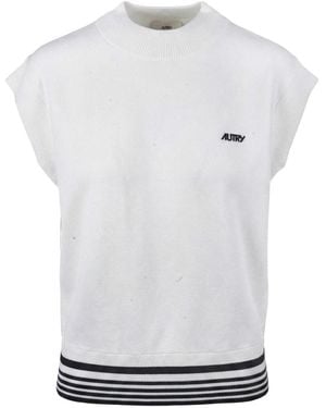 Autry Sleeveless Tops - White