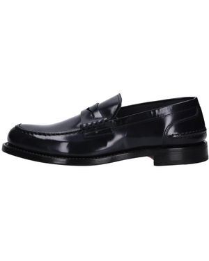 Fabi Schoenen ,Blauw ,Leer Appaloosa Moccasin - Zwart