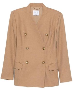 LE SULLY STUDIO Zweireihiger Blazer - Natur