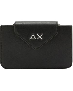 Sun 68 Accessoires ,Zwart ,Leer Portemonnee