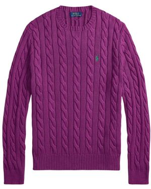 Ralph Lauren Round-Neck Knitwear - Purple