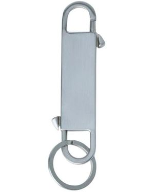 Rick Owens Accessoires ,Grijs ,Roestvrijstalen Sleutelhanger - Blauw